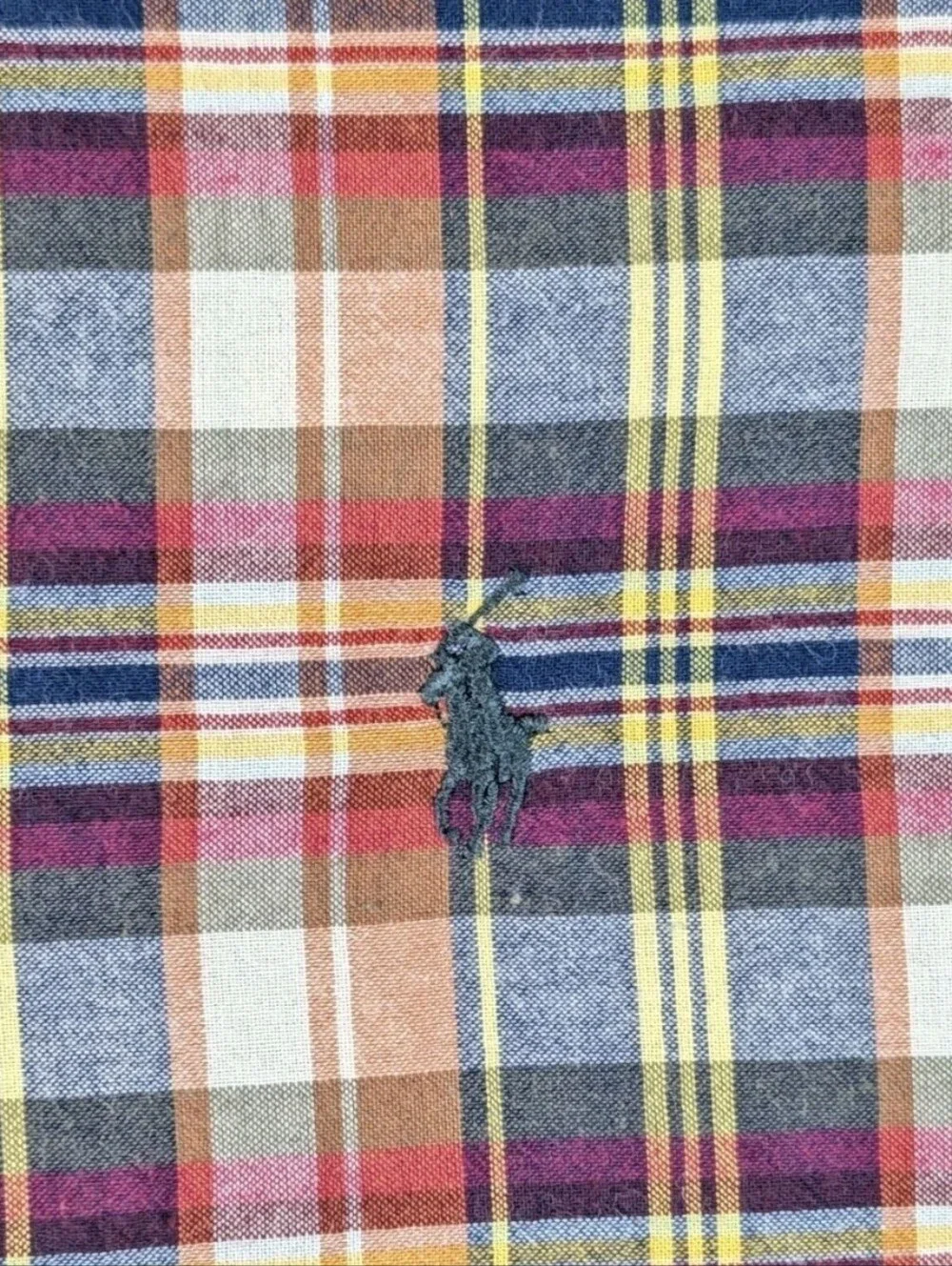 Ralph Lauren McMeel Boys XL Plaid Long Sleeve Button Down Shirt Cotton